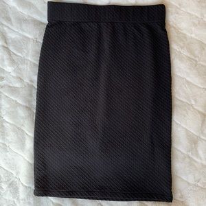 Black pencil skirt